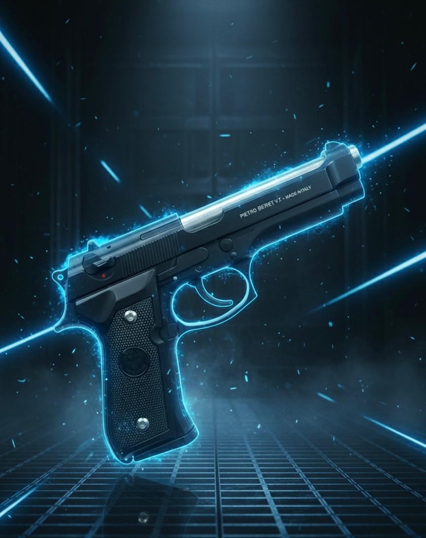 Black M92 Beretta Airsoft Toy Gun – Authentic Look, Safe & Exciting for Play